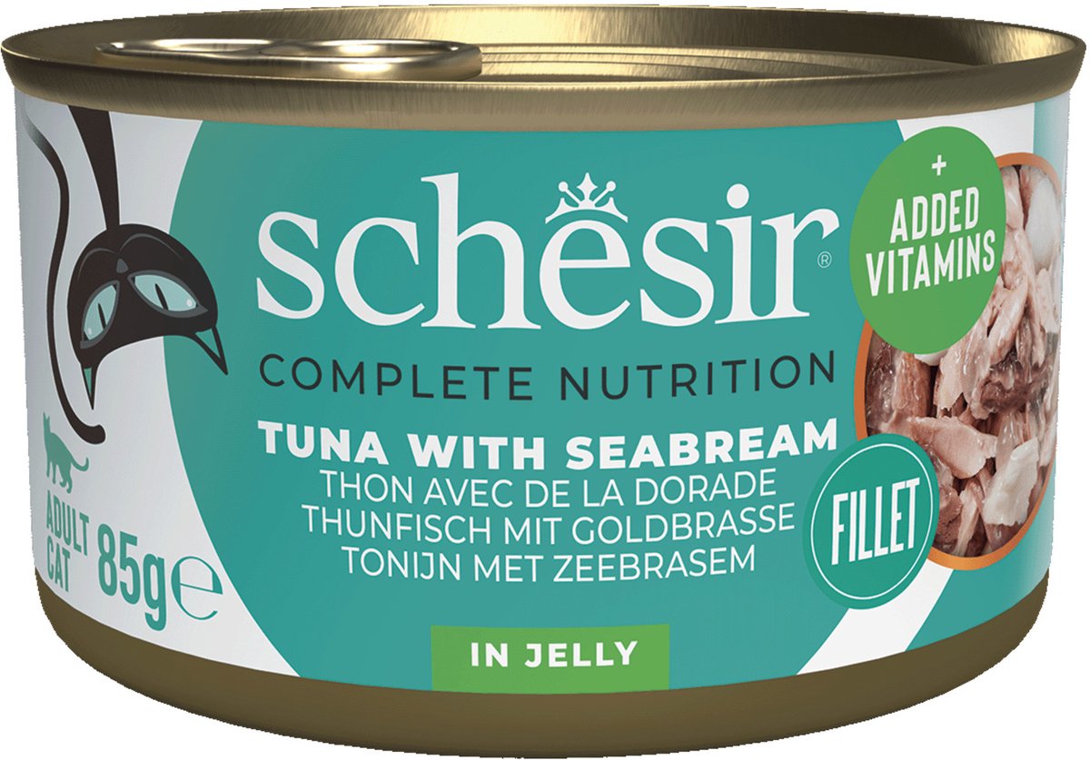 Schesir Katzenkonserve Ozean 85 g – Katzenfutter – Thunfisch-Seebrasse