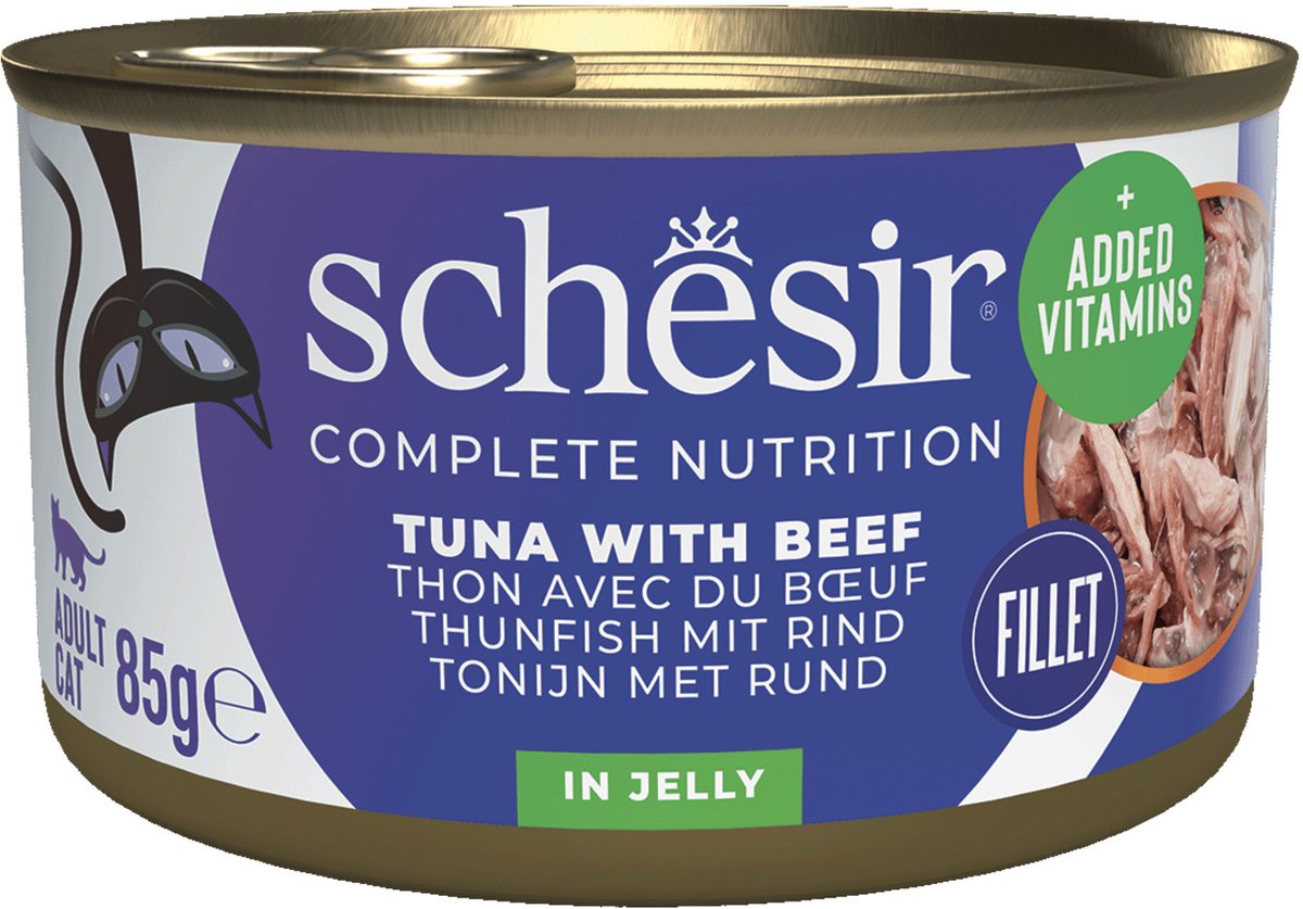 Schesir Katzenfutter Thunfisch - Rind - 85 gr