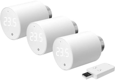 Shelly Thermostatkopf Wi-Fi Blu Trv 3 Stück mit Steuereinheit