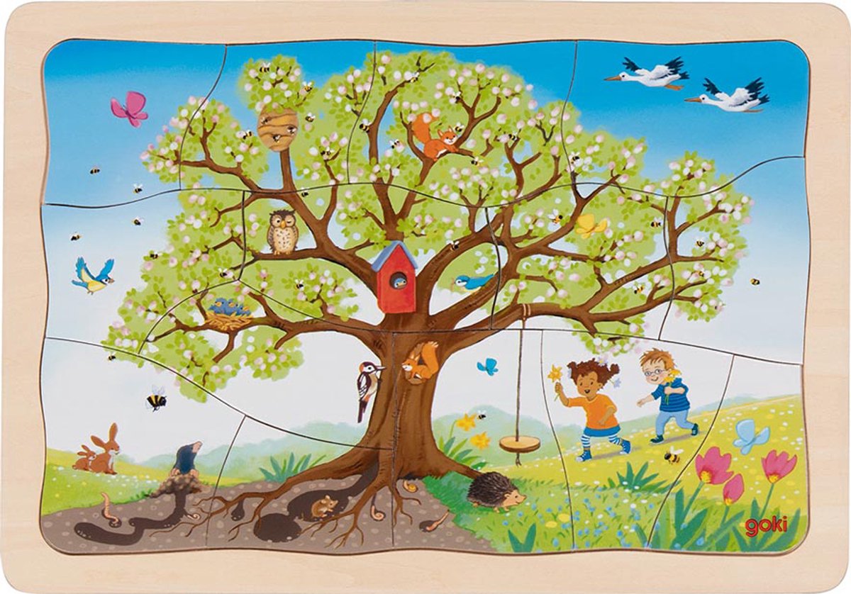 GOKI -Holz -Puzzle Mein Apfelbaum, 32.