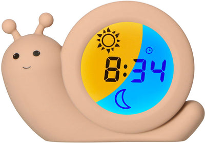 Alecto Baby BC110BE Simon – Schlaftrainer – Nachtlicht – Kinderwecker – Pastellbeige