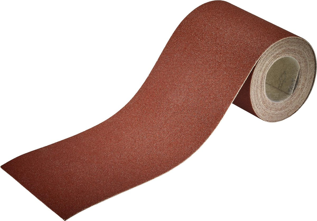Wolfcraft – Schleifpapier für Exzenterschleifer Körnung 120 – selbstklebende Schleifpapierrolle Holz Metall – 5812000