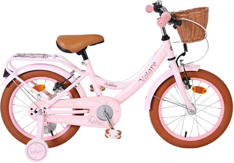 Volare Ashley Kinderfahrrad – Mädchen – 16 Zoll – Pink – zwei Handbremsen