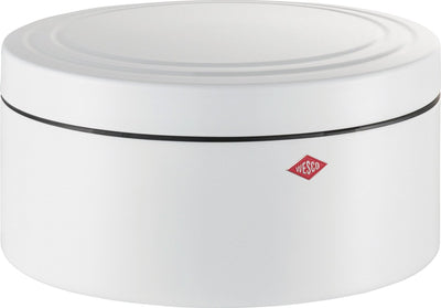 Wesco Classic Line Gebäckdose mit Deckel | 4 Liter | Metall - mattweiß | Keksdose