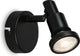 Briloner – LED-Badezimmerbeleuchtung – Wandleuchte mit GU10-Fassung – IP44-Spot – drehbar, neigbar – schwarz – 4 W