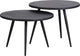 Woood Suze Beistelltische – Holz Metall – Schwarz – 2er-Set