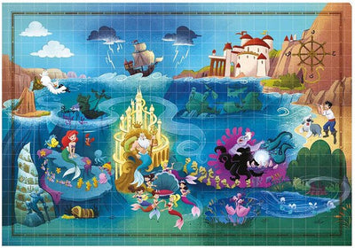 Clementoni World Map Puzzle kleiner Meerjungfrau, 1000st.