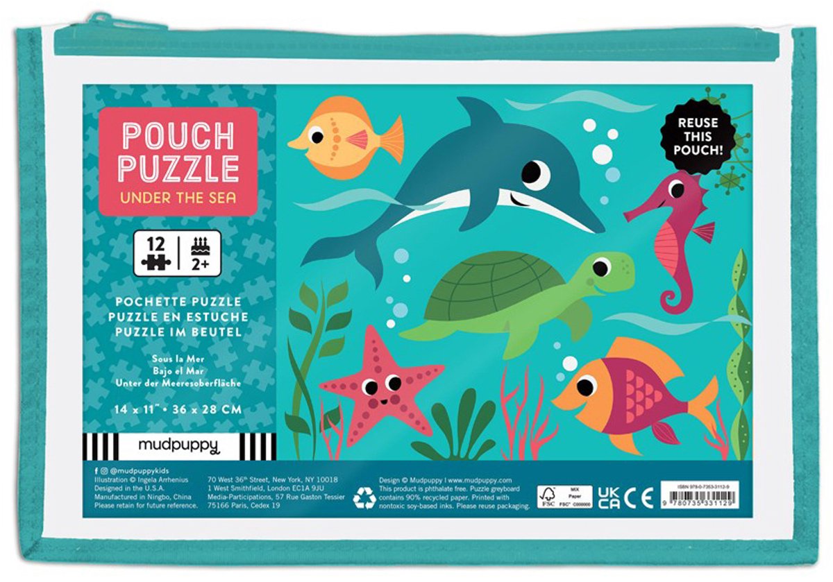 Mudpuppy-Puzzle – Unterwasser – 36 x 28 cm – 12 Teile – 2 Jahre