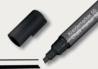 Sigel-Kreidemarker – Meißelspitze – 1–5 mm – schwarz – si-ba180