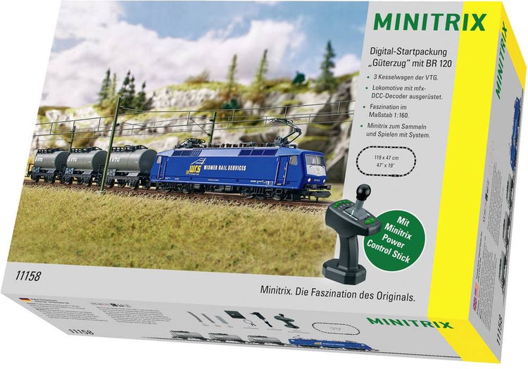 Minitrix Digital-Startset Güterzug Baureihe 120