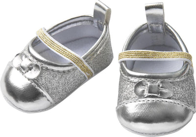 Dollballlerins Glitzer - Silber, 30-34 cm