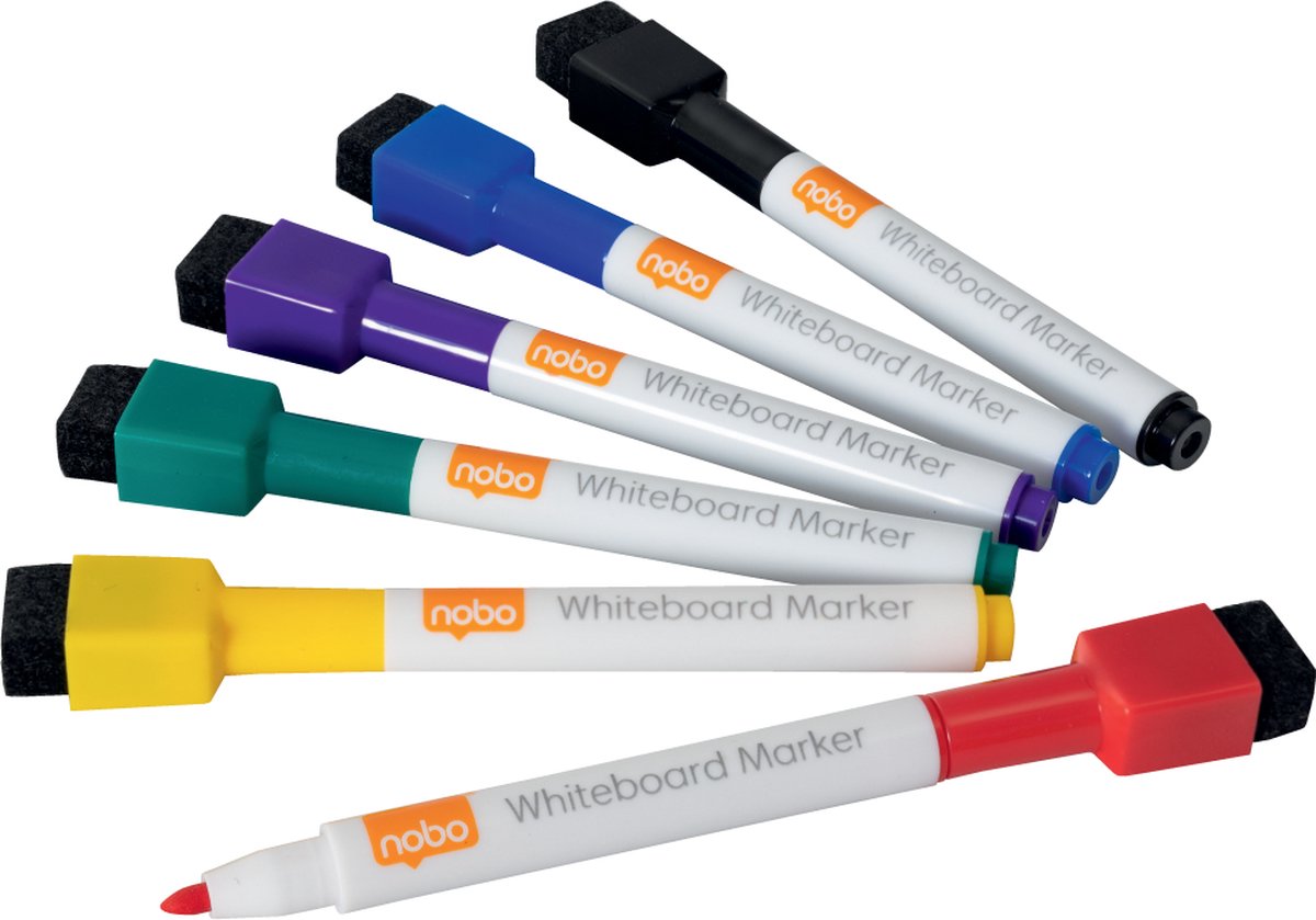 Whiteboard Pen Quartett Farbe, 6st.