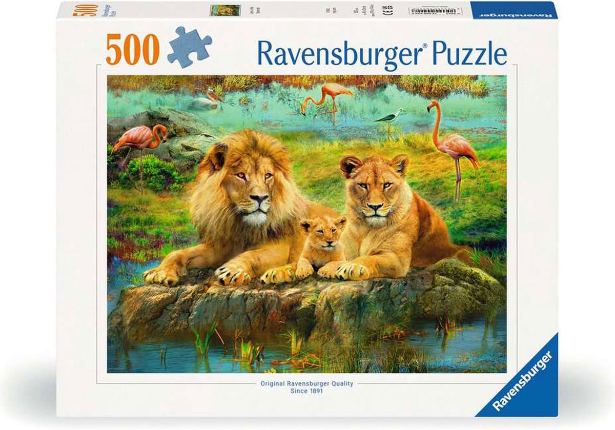 Ravensburger Löwen in der Savanne - 500 Stück.