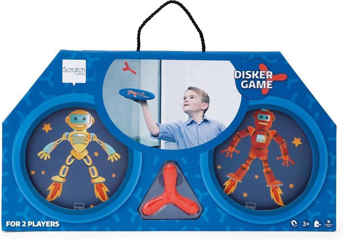 Scratch-Hand-Disker-Duo - Roboter - mit 1 Magnet-Disker - 3 Jahre