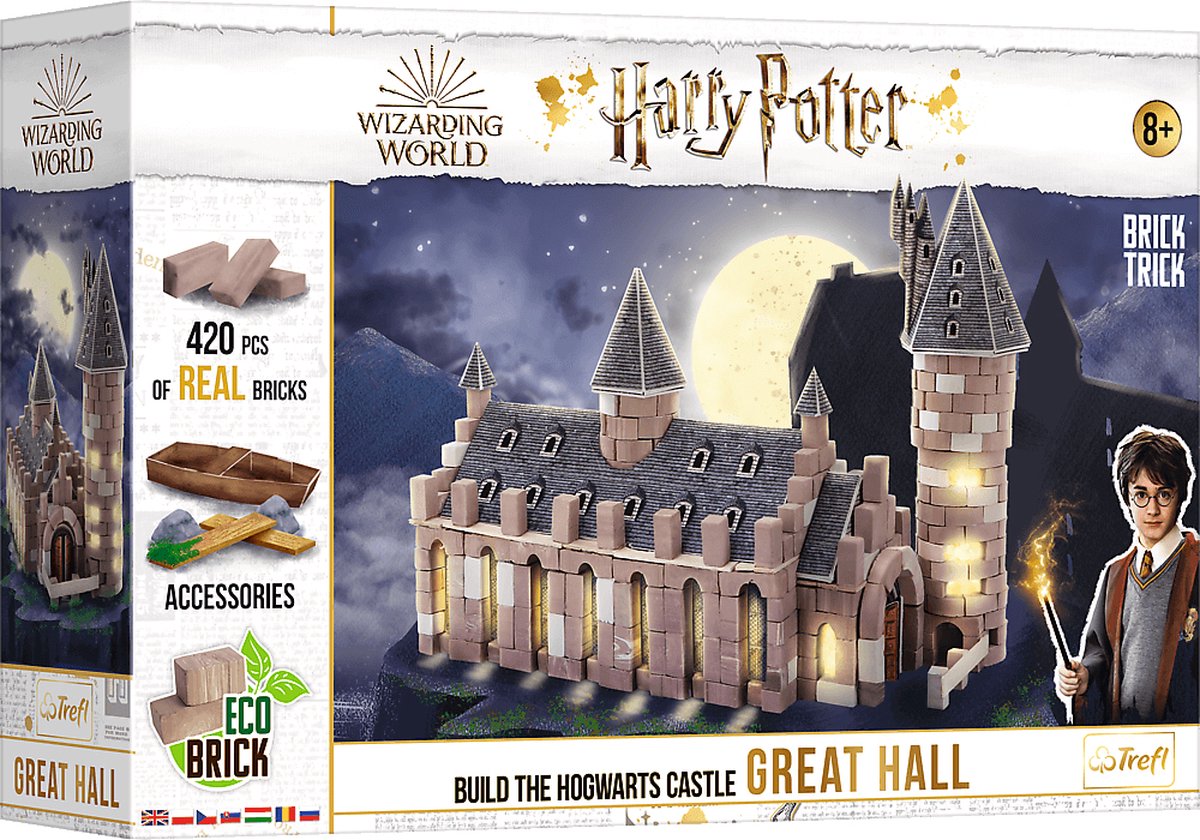 Trefl Brick Trick Harry Potter Great Hall Rahmenpuzzle 420 Teile, Fernsehfilme