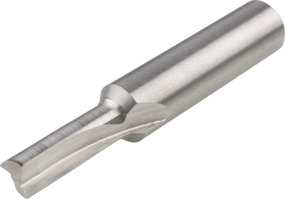Wolfcraft – Nutfräser HSS-Geradfräser 5 mm – Schaft 8 mm – Arbeitshöhe 14 mm – für Hartholz, Weichholz und Kunststoff – hergestellt in Deutschland – 3901000