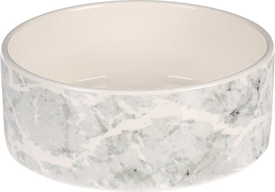 Flamingo Keramik-Futternapf Marmi weiß grau – Hundefutternapf – ø16,5 cm