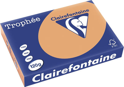 Clairefontaine Trophäe Pastell | farbiges Papier | a4 | 120g | 250 Blatt | Mokkabraun