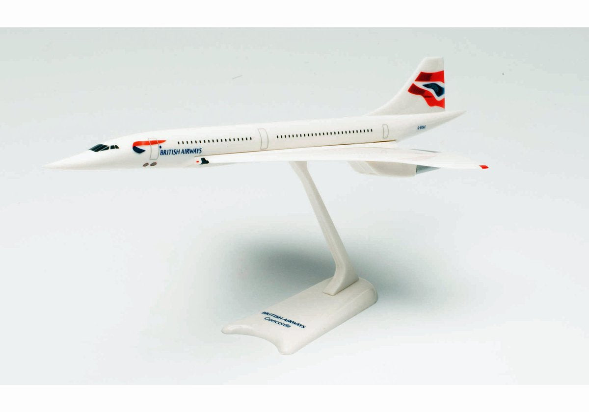 Herpa Aérospatiale-Bac Flugzeug Concorde British Airways Maßstab 1:250