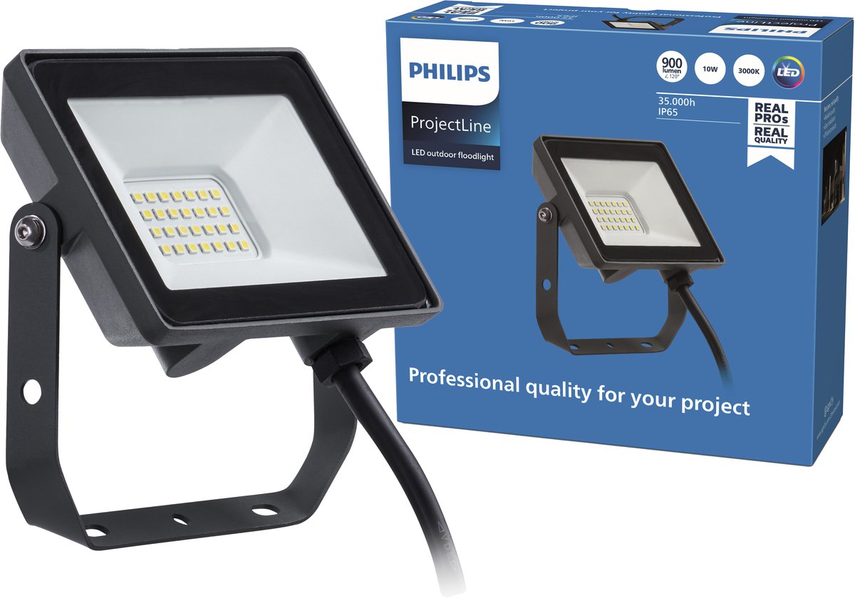Philips LED Philips Projectline Strahler – 10 W – warmweißes Licht