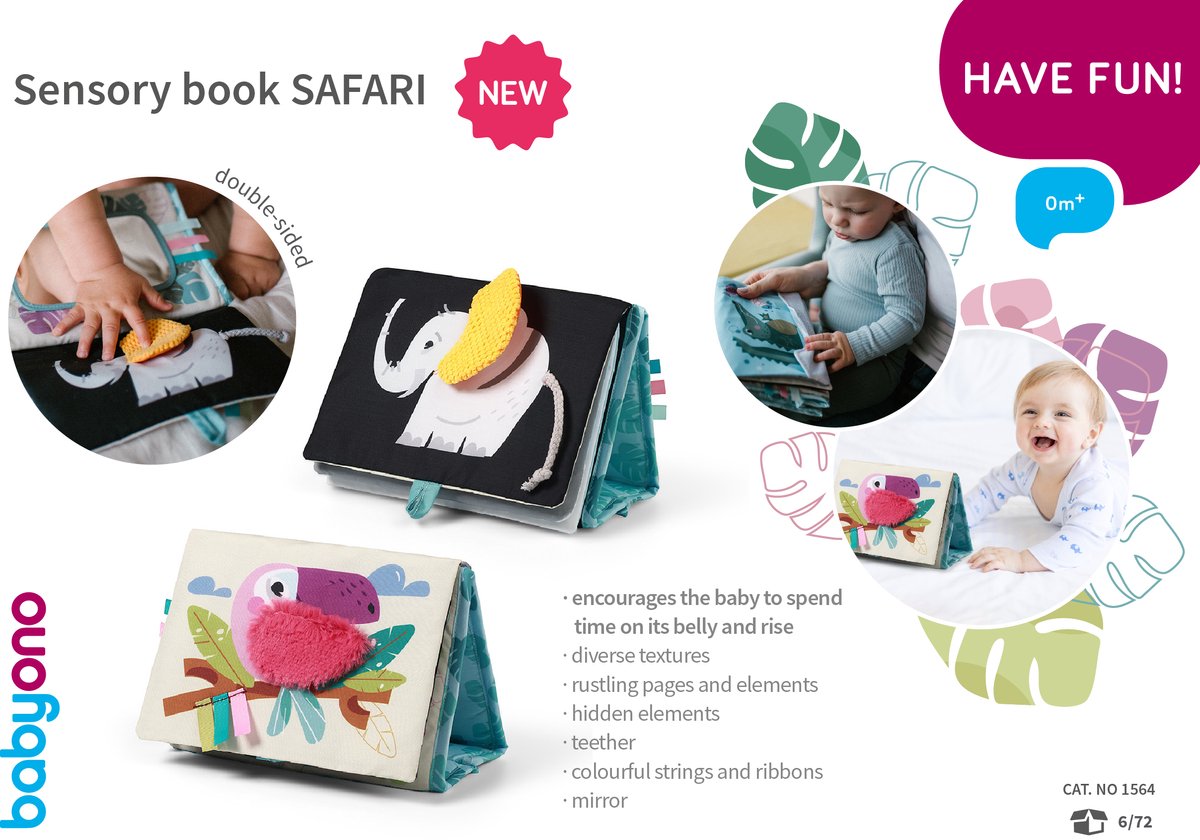 Babyono Baby-Ono-Safari-Sinnesgefühlbuch