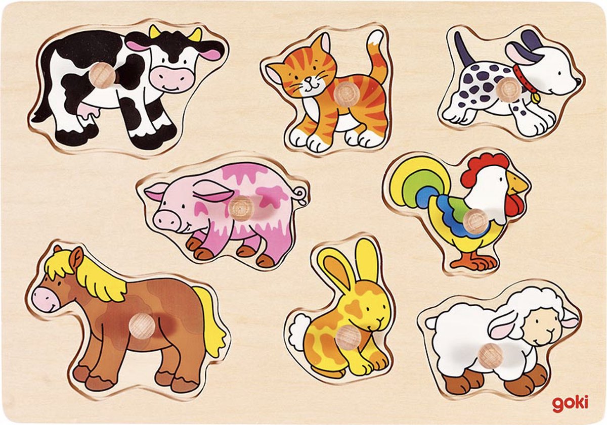 Goki Noppen -Puzzle -Tiere