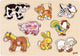 Goki Noppen -Puzzle -Tiere