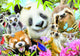 Educa Puzzle Black Eyed Friends Selfie 300 Teile Tiere.