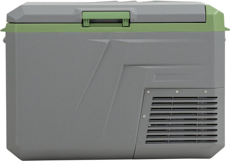 Steamy -e Einzonen-Kühlbox mit elektrischem Kompressor – Einzelzone – 36 Liter – 12 V und 230 V – für Auto und Camping – Grau