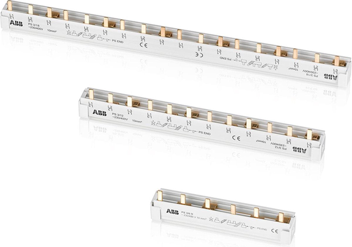 Busch-Jaeger ABB 2CDL240213R1012 Phasenschiene Anzahl Reihen 4 4-polig 10 mm² 1 Stück(e)