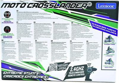 Lexibook Moto Crosslander® 2,4 GHz, extremer Stunt mit Lichteffekten.