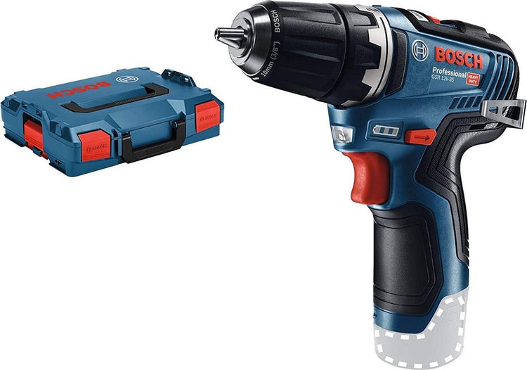 Bosch Professional GSR 12V-35 Akku-Bohrschrauber – ohne 12-V-Akku und Ladegerät – in L-Boxx