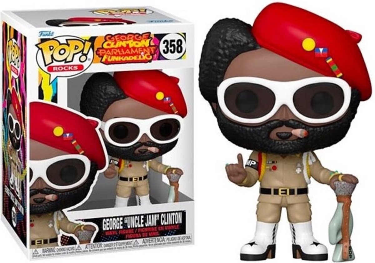 Funko-Pop! Felsen: George „Uncle Jam“ Clinton Parliament Funkadelic