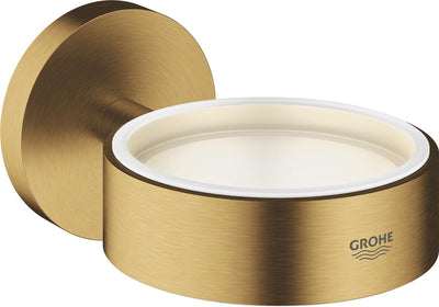 Grohe - Essentials - Halter für Seifenspender oder Glas - Wand - Cool Sunrise gebürstet - Mattgold