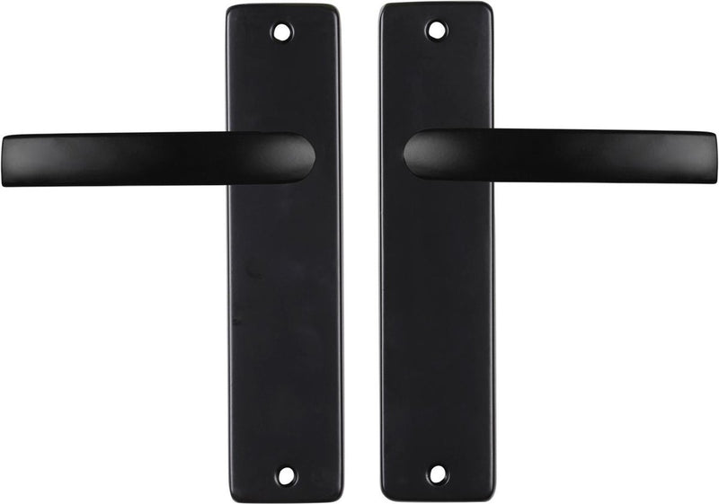 Starx Türgriff Schwarz - Türbeschlag - Türgriff mit Schild - Jalousie - Türgriffblock - 43 x 180 x 18 mm
