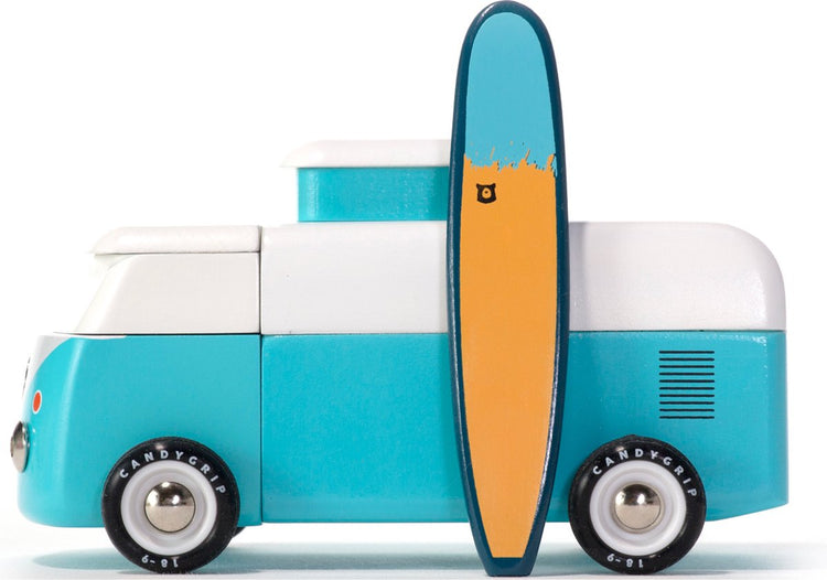 Candylab Toys Americana: VW Beach Bus – Ocean (BVA319) 16,5 x 9,4 x 8,4 cm, magnetisch, in Geschenkbox, 3+