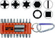Bahco Typ 59s 22-1 Bit-Set mit 10 Bits und 2 Anschlüssen sowie praktischem Einsteckmagazin mit Gürtelclip