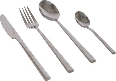 Bo-Camp - Besteckset - Edelstahl - 16-teilig - 4 Personen - Silber