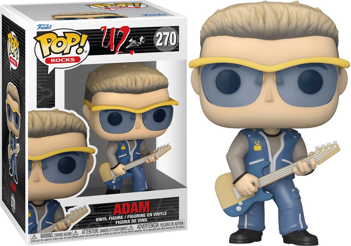 Funko u2 – Pop! Rocks Zoo TV Adam 9 cm Sammelfigur – mehrfarbig
