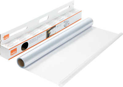 Nobo Instant-Whiteboard, trocken abwischbare Blätter auf Rolle – 25 elektrostatische Blätter – 60 x 80 cm – transparent