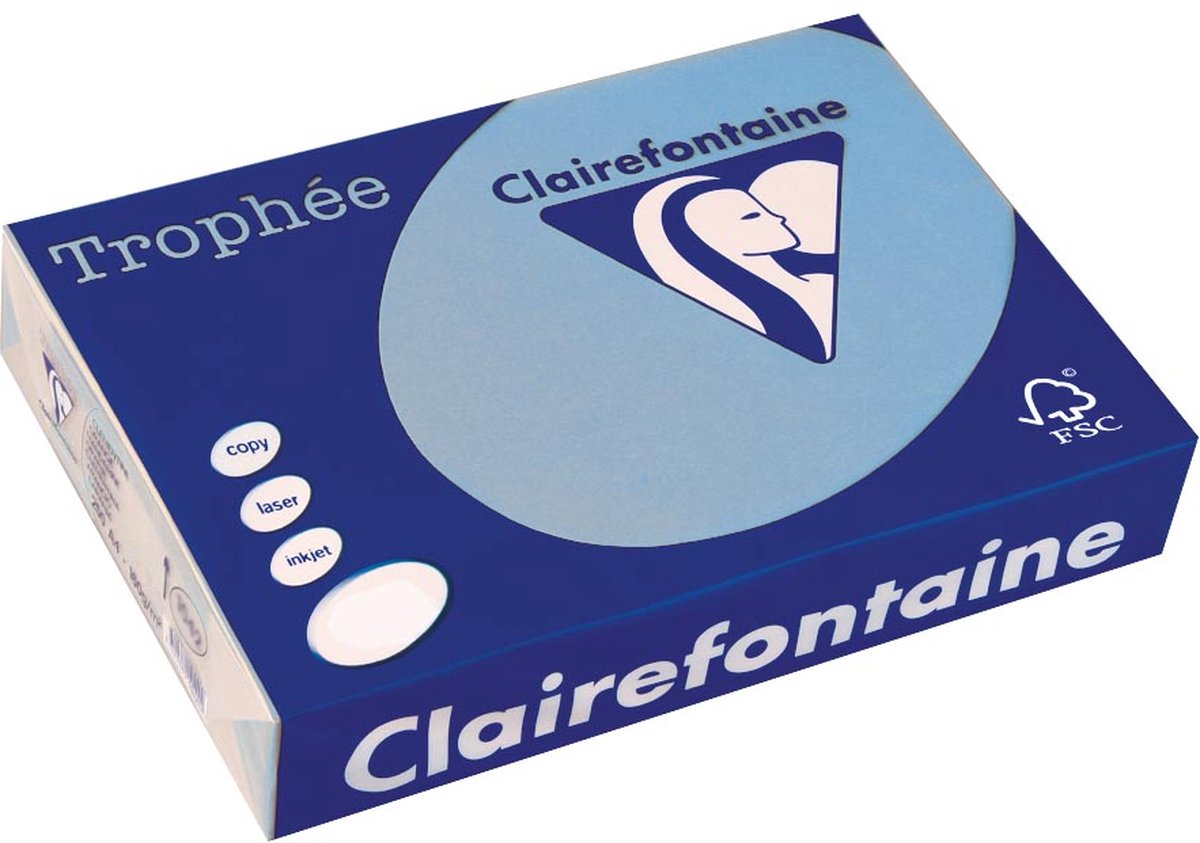 Clairefontaine Trophäe intensiv A3 Königsblau 80 g 500 Blatt