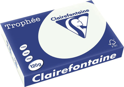 Clairefontaine Trophäe Pastell, farbiges Papier, A4, 120 g, 250 Blatt, hellgrün