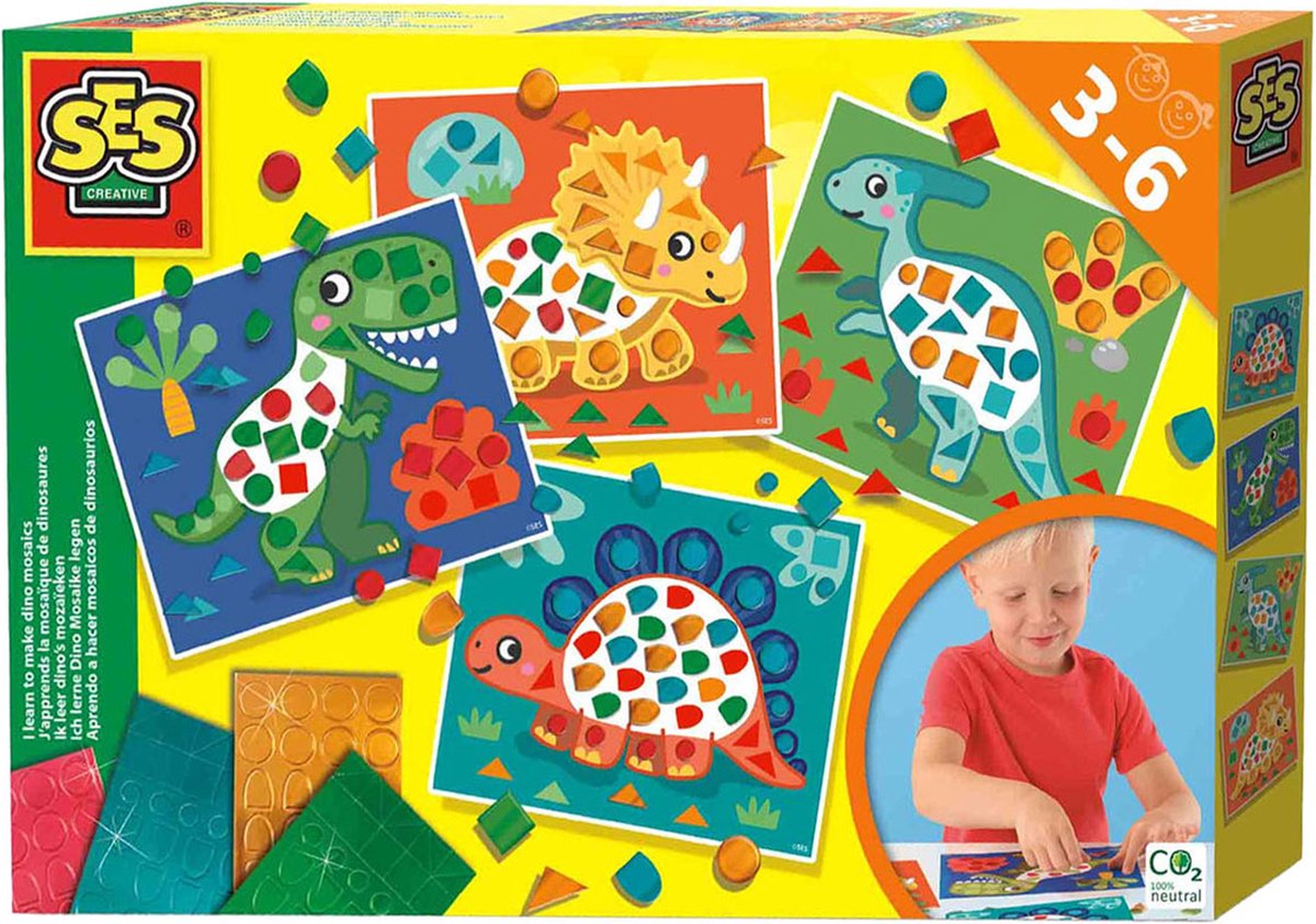 SES Ich lerne Dinosae -Mosaiken