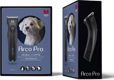 Moser Haarschneider Arco Pro – Fellpflege für Hunde – Schwarz