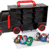Toi-Toys Turbo-Rennfahrer LKW mit 6 Rennwagen mit 6 Rückzugsern