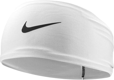 Nike Sport-Stirnband Dri-Fit Fury Classic Wide Weiß Schwarz Unisex.