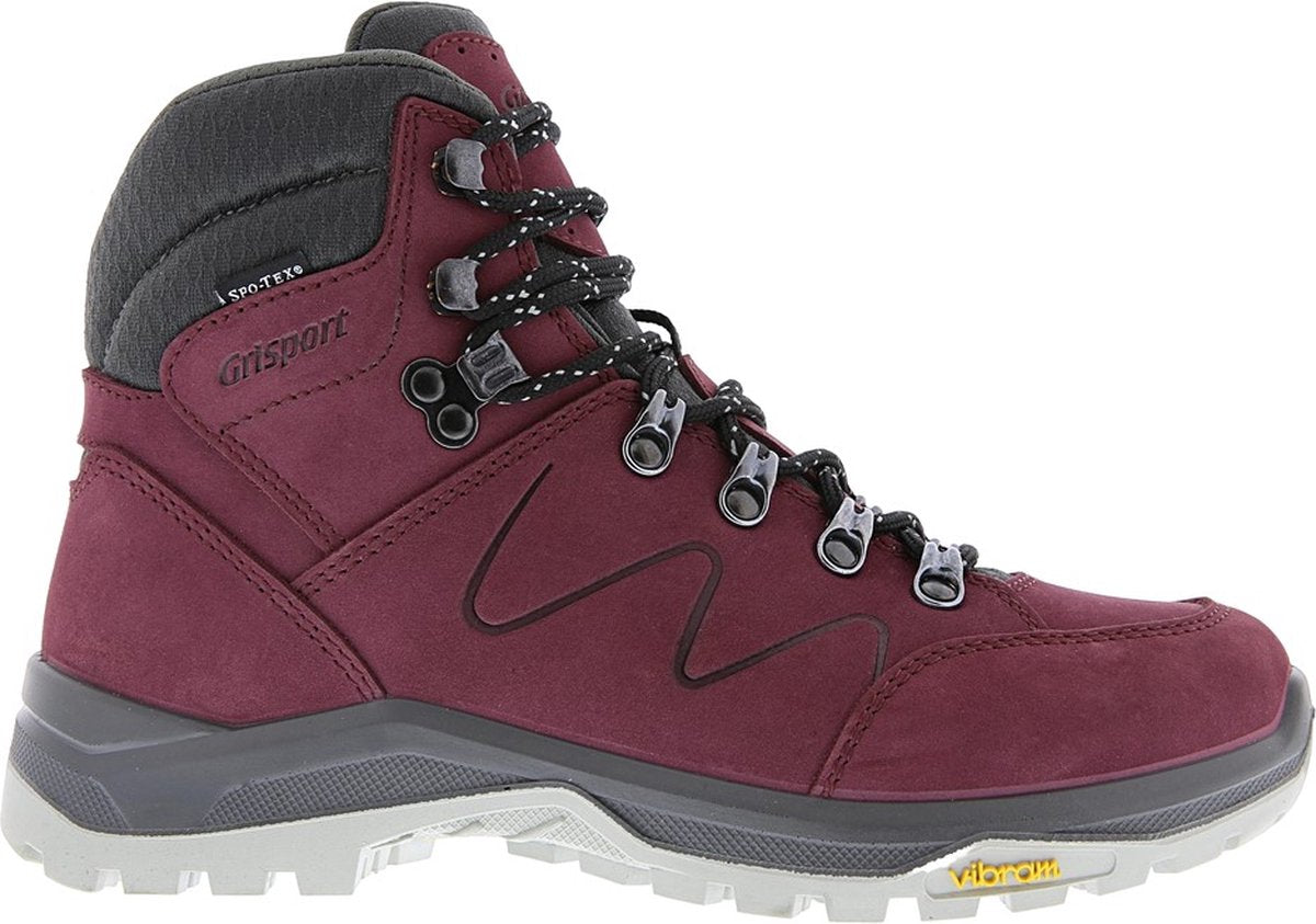 Grisport Boston Mid Wanderschuhe Damen – Burgunderrot – Größe 36