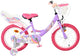 Volare Einhorn Kinderfahrrad - Mädchen - 16 Zoll - Lila
