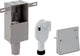 Geberit uniflex Einbausiphon für Geräte 50 x 56 mm – mit zwei Anschlussstücken – Unterputzdose und Abdeckplatte
