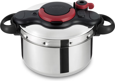 Tefal Clipso Minut Easy - Schnellkochtopf - 6l - ø 22 cm - induktionsgeeignet - mit Dampfkorb